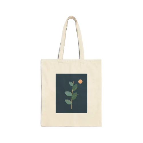 Midnight Botanical — Canvas Tote