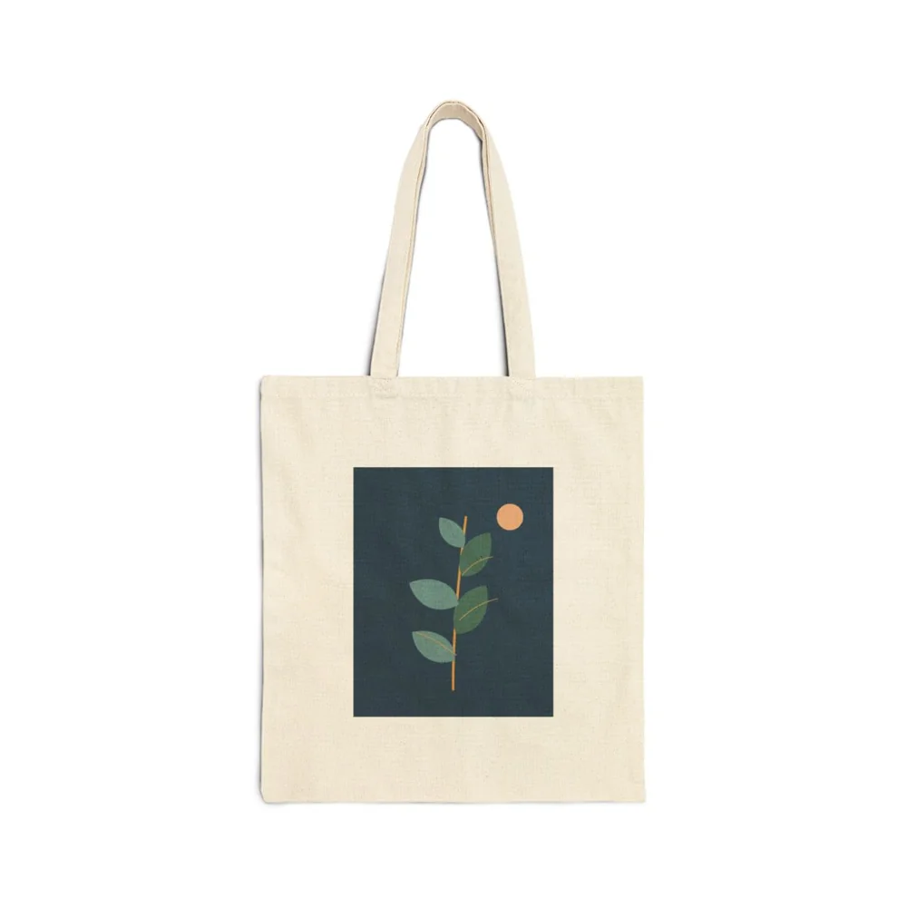 Midnight Botanical — Canvas Tote