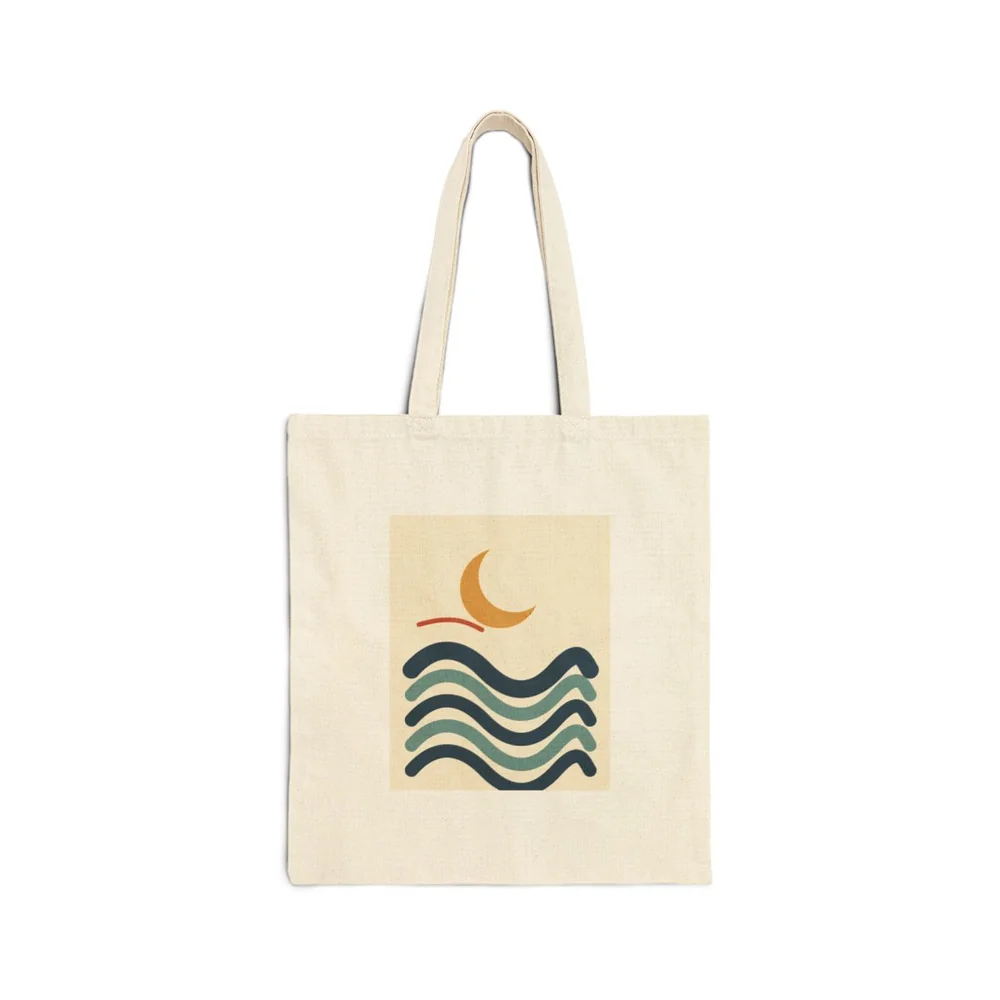 Tidal Rhythm — Canvas Tote