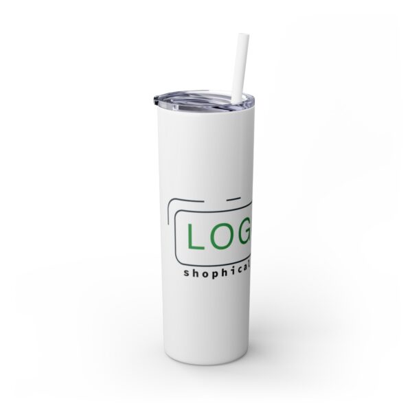Skinny Tumbler with Straw, 20oz - Image 2