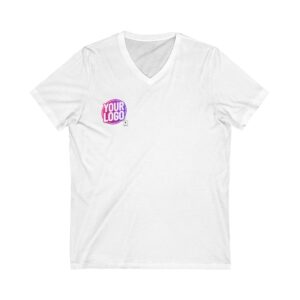Unisex Jersey Short Sleeve V-Neck Tee