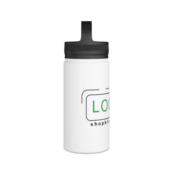 Stainless Steel Water Bottle, Handle Lid - Image 3