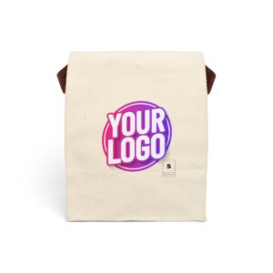 Canvas Lunch Bag With Strap